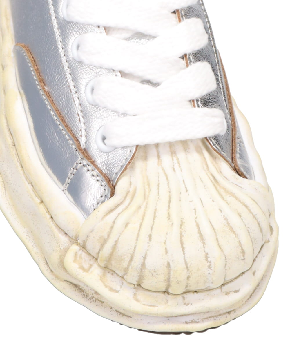 BLAKEY/ORIGINAL SOLE WRINKLED LEATHER LOW-TOP SNEAKER